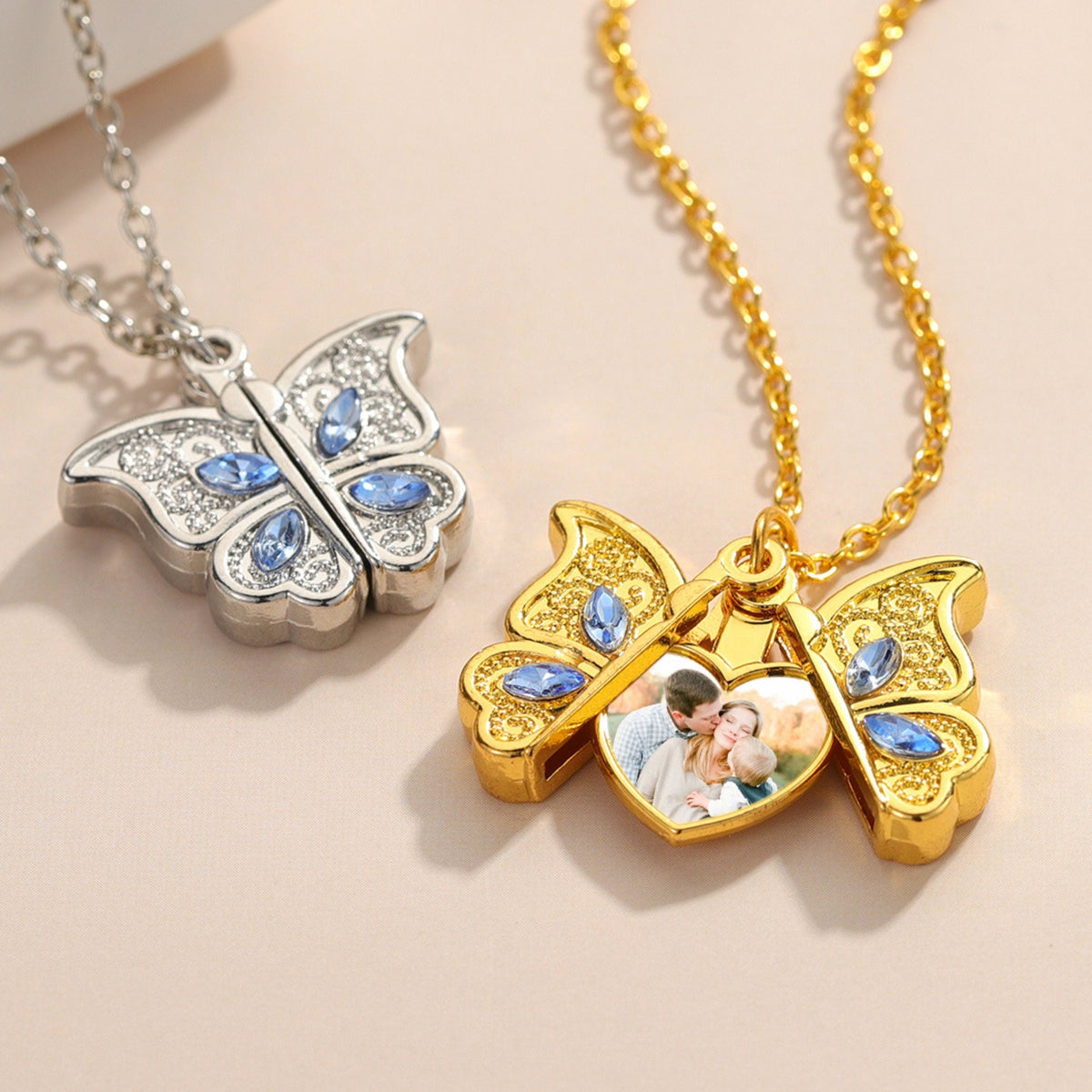 Butterfly locket necklace discount