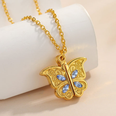 Butterfly locket necklace - Bijoun