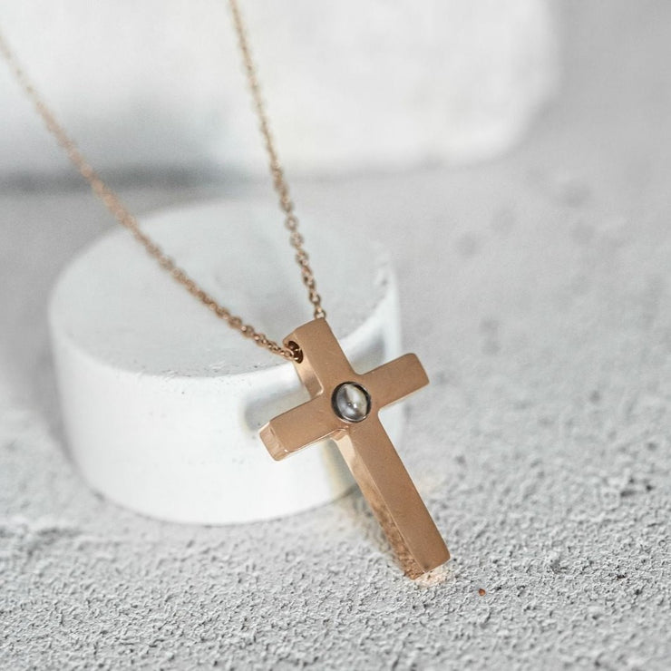 Cross projection necklace - Bijoun
