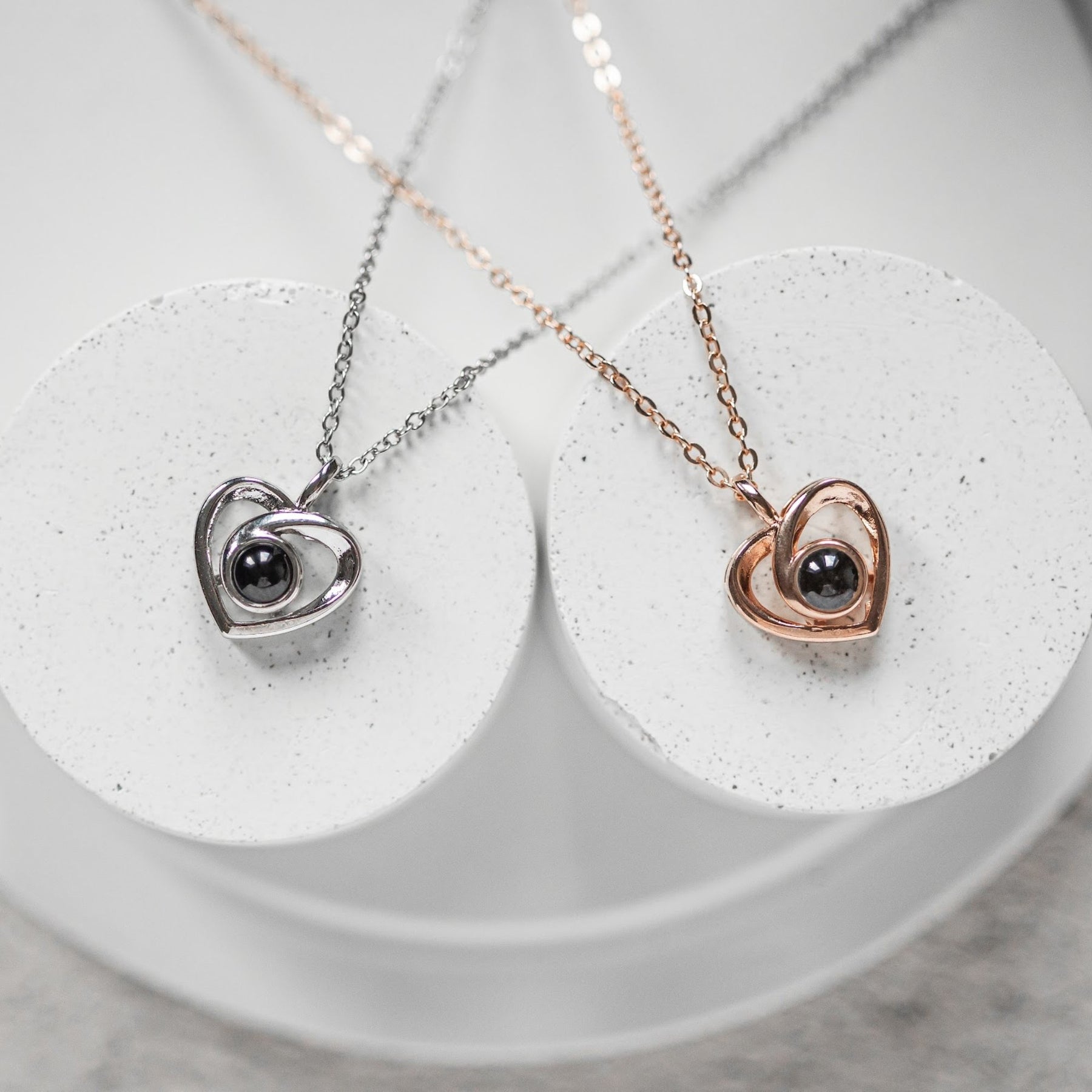 Two Personality Sun and Moon Couple Projection Necklace Magnetic Suction  Pendant Clavicle Chain Jewelry Gift | SHEIN UK