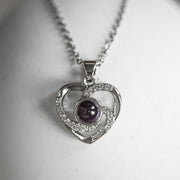 Heart Stone Projection Necklace - Bijoun