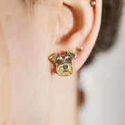Pet face silhouette earrings - Bijoun