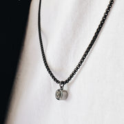 Round projection necklace for men - Bijoun
